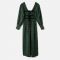 Damson Madder Elle Checked Cotton Midi Dress - UK 6