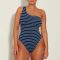 Hunza G Nancy Stretch-Seersucker Swimsuit