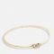 Coach Interlock Pavé C Gold-Tone Bangle Bracelet