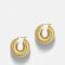 Anni Lu Ripple 18k Gold-Plated Hoop Earrings