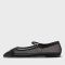Aeyde Women's Uma Mesh Mary Jane Flats - UK 5