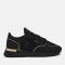 Mallet Men's Popham Lite Leather-Blend Triple Black Gold Camo Trainers