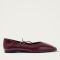ALOHAS Sway Patent Leather Ballet Flats - UK 8-8.5