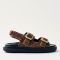 ALOHAS Harper Calf-Hair Double-Strap Sandals - UK 5