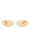 Le Specs Love Train Gold-Tone Oval-Frame Sunglasses