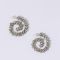 Pearl Octopuss.y Spiral Silver-Plated Hoop Earrings