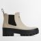 Barbour Halton Rubber Chelsea Wellies - UK 7 - Light Sand/Black