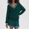 Varley Ray Diamond V-Neck Cotton-Knit Jumper