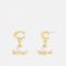Coach Pearl Orb Gold-Tone Drop Earrings