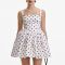 Self-Portrait Polka Dot Satin Mini Dress - UK 10