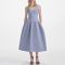Self-Portrait Ribbed Knit Midi Dress - L