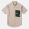 ARIES Motel Graphic Work Tencel-Blend Short-Sleeve Shirt - S