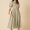 Nobody's Child Starlight Striped Cotton-Seersucker Dress - UK 14