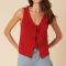 Nobody's Child Tie-Front Knitted Waistcoat - UK 12