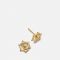 Daisy London Spiral Sun Mini Stud 18k Gold-Plated Earrings