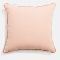 Business & Pleasure Small Square Throw Pillow - Rivie Pink