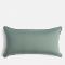 Business & Pleasure Rectangle Throw Pillow - Rivie Green