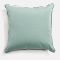 Business & Pleasure Small Square Throw Pillow - Rivie Green