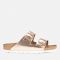 Birkenstock Women's Arizona Slim Fit Leather Double Strap Sandals - Metallic Copper - EU 36/UK 3.5