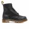 Dr. Martens Women's 1460 Serena Leather/Fur Lined 8-Eye Boots - Black - UK 6 - Black