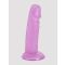 Lovehoney-BASICS BASICS Suction Cup Dildo Dildo, Purple - 15.24 cm - Amorana