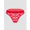 LHM Lace Thong, Red - XXL - Amorana