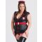 Lovehoney Fantasy Plus Size Racing Heart Wet Look Nurse Costume, Black - 1X / 2X - Amorana