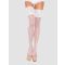 Leg-Avenue Stay-Up White Halterlose Strümpfe, One Size - Amorana