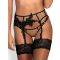 Axami Sevilla Black Garter Belt, XL - Amorana