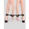 Bondage Boutique Extendable Spreader Bar with Leather Cuffs - Amorana