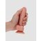 Real Rock Curved Realistic Dildo with Balls and Suction Cup - 6 / 15,5 cm - Flesh, 15.5 cm - Nude - Amorana