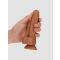 Real Rock Curved Realistic Dildo with Balls and Suction Cup - 6 / 15,5 cm - Tan, 15.5 cm - Tan - Amorana