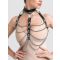 DOMINIX Deluxe Leather and Chain Bra - Amorana
