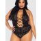Leg-Avenue Floral Lace Body Ouvert - Amorana