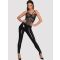 Noir-Handmade Rebellious F200 Catsuit, XL - Amorana