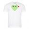 Heart Logo Green T-Shirt - White