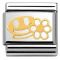 Nomination Gold Smiley Face With Daisy - Stainless Steel