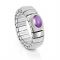 Nomination Extension Silver Amethyst Ring - Adjustable