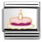 Nomination Pink Cake & Candle Charm - Enamel