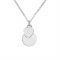 Argento Heart and Plate Necklace - Adjustable