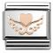Nomination Rose Gold Heart On Wings Charm