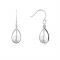 Argento Caged Pearl Crystal Drop Earrings