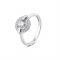 Argento Solitaire Halo Border CZ Ring - Ring Size 57