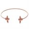 Olivia Burton Rose Gold Bee Open Bangle - Rose Gold