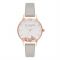 Olivia Burton Busy Bees Grey & Rose Gold Watch - Rose Gold