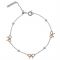 Olivia Burton Bow & Ball Silver & Rose Gold Bracelet - Rose Gold