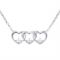 Argento Silver Row of Hearts Necklace