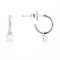 Argento White Opal Hoop Earrings