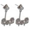 Olivia Burton Lace Detail Silver Jacket Earrings - Silver