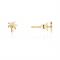 Karma Gold Palm Tree Stud Earrings - Gold